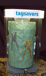 Image of tagsavers in display cabinet